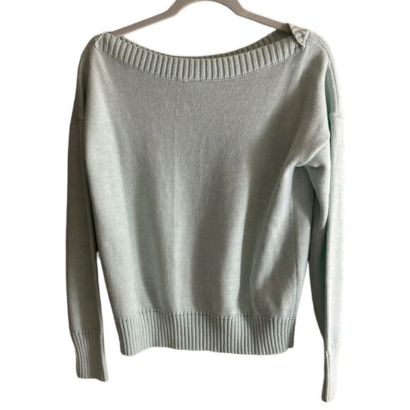 Gap Light Mint Green Sweater Size Small Boatneck - Picture 2 of 12